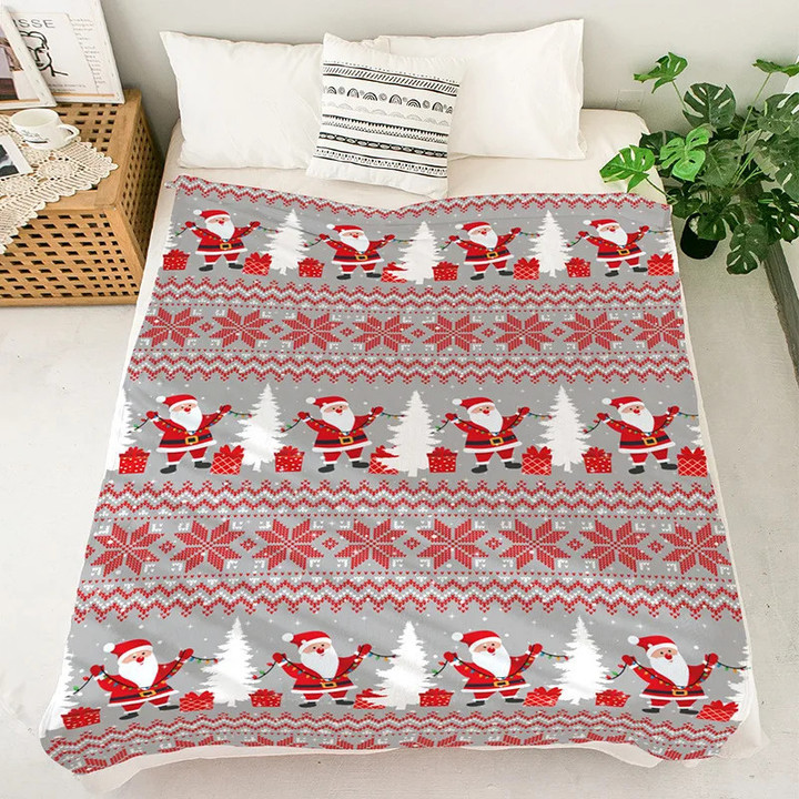 Extra Soft Comfortable Flannel Warm Blanket Christmas New Year Home Decor Sofa Blankets Office Nap Blanket Casual Throw Blanket