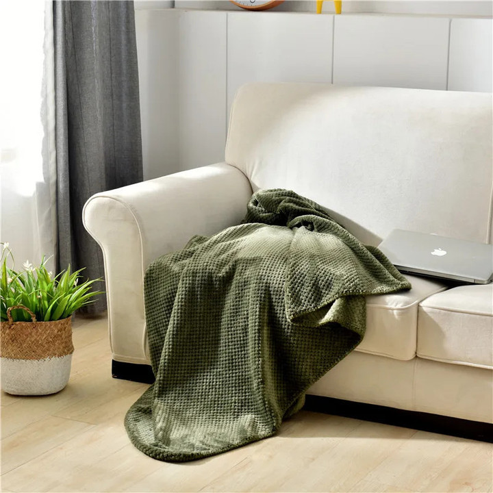 Soft Solid Color Polyester Fiber Sofa Cover Suitable For All Seasons, Can Be Used As Sofa Towel, Blanket,Sleeping Blanket