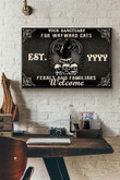 Your Sangtuary For Wayward Cats Ferals And Familiars Welcome Canvas Painting Ideas, Canvas Hanging Prints, Gift Idea Framed Prints, Canvas Paintings Wrapped Canvas 8x10