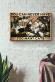 You Can Never Have Too Many Cats Canvas Painting Ideas, Canvas Hanging Prints, Gift Idea Framed Prints, Canvas Paintings Wrapped Canvas 12x16