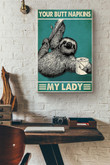 Your Butt Napkins My Lady Sloth With Toilet Paper Canvas Painting Ideas, Canvas Hanging Prints, Gift Idea Framed Prints, Canvas Paintings Wrapped Canvas 12x16