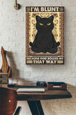 Yoga Cat Im Blunt Wrapped Canvas Wrapped Canvas 8x10