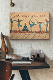 Yoga God Says You Are Canvas Painting Ideas, Canvas Hanging Prints, Gift Idea Framed Prints, Canvas Paintings Wrapped Canvas 8x10