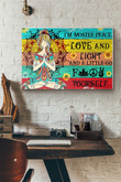 Yoga Im Mostly Peace Love And Light Canvas Painting Ideas, Canvas Hanging Prints, Gift Idea Framed Prints, Canvas Paintings Wrapped Canvas 8x10
