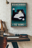 Tuxedo Fat Cat Remember To Wipe Canvas Painting Ideas, Canvas Hanging Prints, Gift Idea Framed Prints, Canvas Paintings Wrapped Canvas 8x10