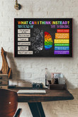 What Can I Think Instead Positive Thinking Canvas Painting Ideas, Canvas Hanging Prints, Gift Idea Framed Prints, Canvas Paintings Wrapped Canvas 8x10