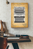 Writer Typewriter Vintage Wrapped Canvas Wrapped Canvas 8x10