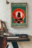 Yoga Lose Your Mind Find Your Soul Water Reflection Blood Moon Canvas Painting Ideas, Canvas Hanging Prints, Gift Idea Framed Prints, Canvas Paintings Wrapped Canvas 8x10