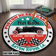 Personalized Piston Heads Garage Round Mat Round Floor Mat Room Rugs Carpet Outdoor Rug Washable Rugs L (40In)
