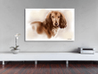 Dachshund Watercolor Print On Canvas