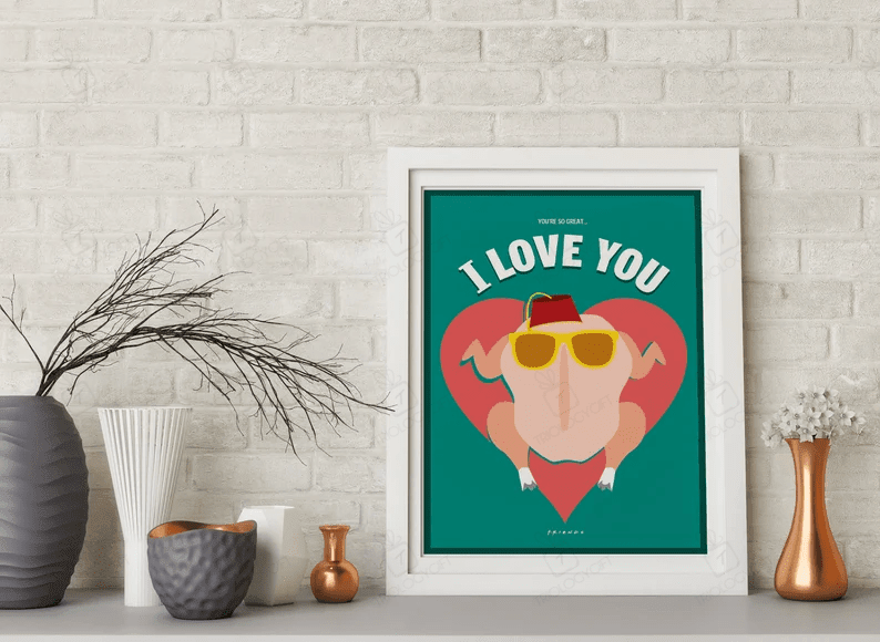 Friends Poster I Love You Movie Poster Series Poster Home Decor Wall Decor Famous Wall Art Vintage Poster