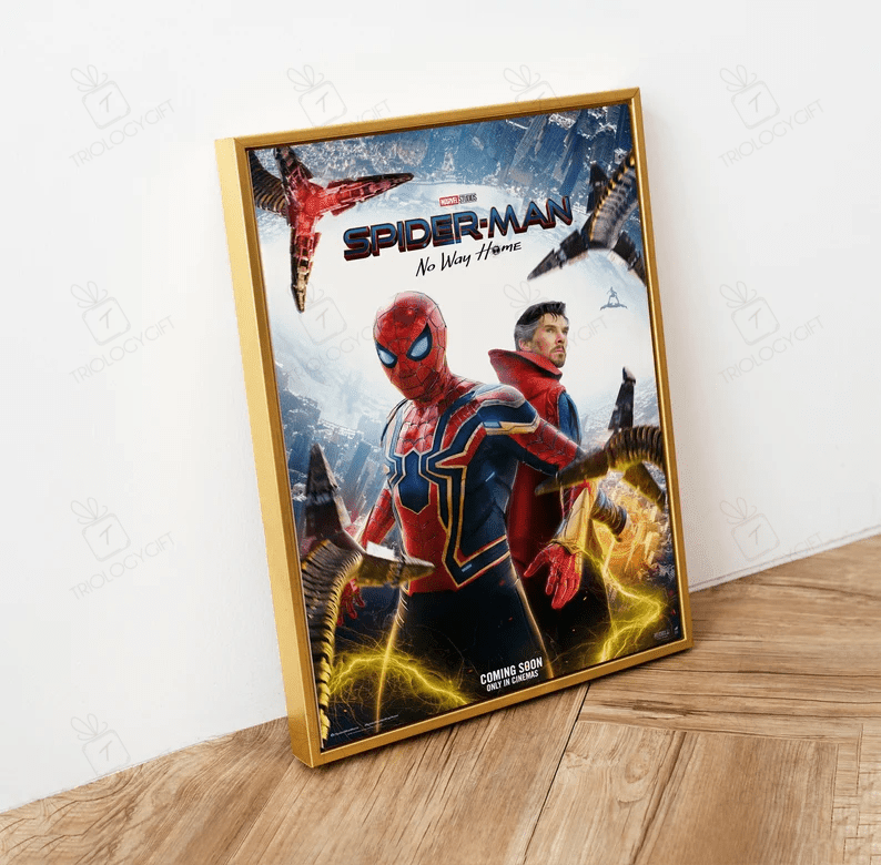 Spider Man No Way Home Poster Art Peter Parker Poster Doctor Strange Wall Art Spider Man 2021 Movie Poster No Way Home Decor Poster Art 1