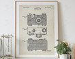 Photographic Camera Patent Drawing Print Digital Download, Vintage Art Patent Drawings Prints Store, Patents Wall Art Printable Poster