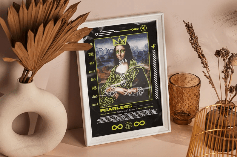 Vintage Poster Mona Lisa Poster Home Decor Wall Decor Famous Wall Art Retro Poster Vogue Poster