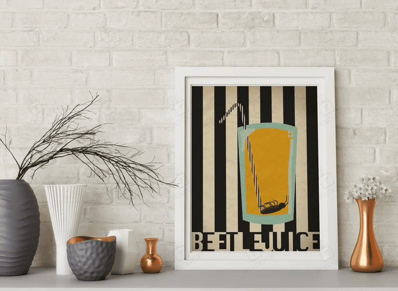Beetlejuice Poster Movie Poster Vampire Posters Home Decor Wall Decor Famous Wall Art Vintage Poster
