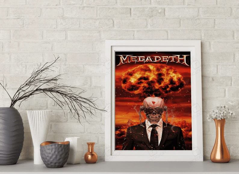 Megadeth Poster Music Poster Music Lovers Home Decor Wall Decor Famous Wall Art Vintage Poster