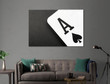 Ace Of Spades Card Print For Your Poker Room, Battle Station, Game Room Or Youtube Office - High Quality Canvas Print