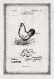 Perfect For Kitchen - Pattern Of Eye Protector For Chicken Invention - Blueprint, Antique Decoration - Print On Canvas