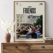 Friends Tv Show Poster Print, Minimalist Framed Fan Art Iconic Quotes Posters, Classic Vintage Retro Wall Art Home Decor Print Poster