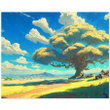 Nature Art Print Anime Nature Landscape Breath Of The Wild Art Large Gaming Room Poster Wall Art Decor Ready To Hang Framed Poster