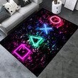 Non-Slip Game Controller 3D Gamer Gaming Pattern Area Rugs for Living Room and Bedroom Hot Rod Rug For Garage, Automotive Garage Rug