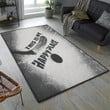 This Is My Happy Place Hockey Rectangle Rug Hot Rod Rug For Garage, Automotive Garage Rug