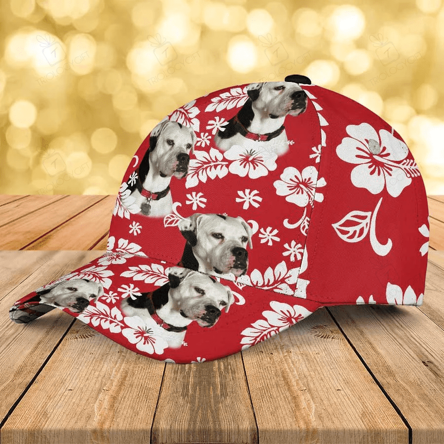 Custom Photo Dog Floral Aloha Cap, Dog Flowers Pattern Summer Hat for Women