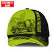 Custom Name Cap Hat Concrete Finisher Green Safety 3D Baseball Cap Hat For Man And Women, Gift To Concreter