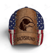 Dachshund Dog Flag Art Grunge Baseball Cap Classic Hat - Unisex Sports Adjustable Cap - Best Gift For Dog Lover