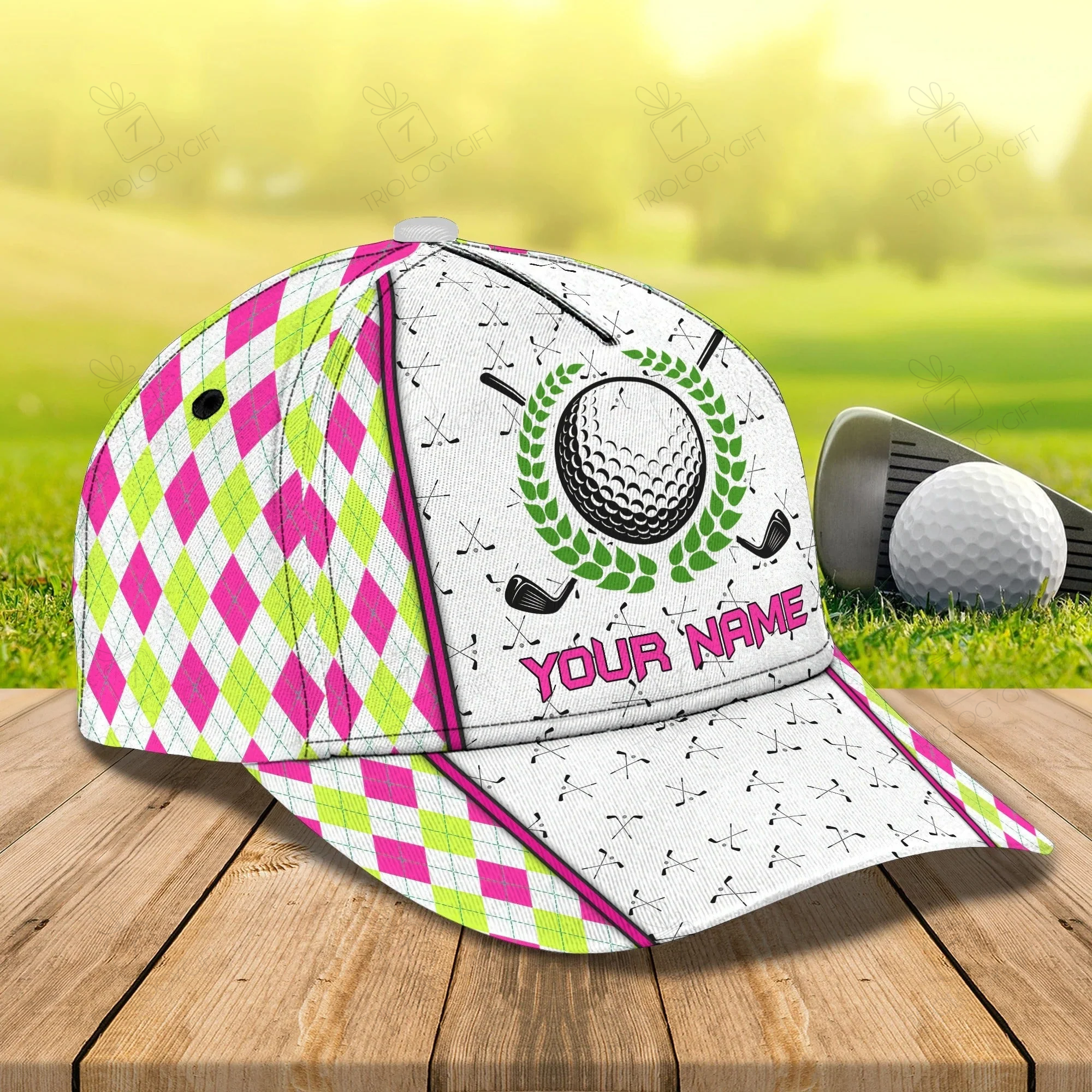 Customized Womens Golf Cap, Baseball Golf Cap, Classic Golf Cap For Girl, Best Gift To Golf Lover