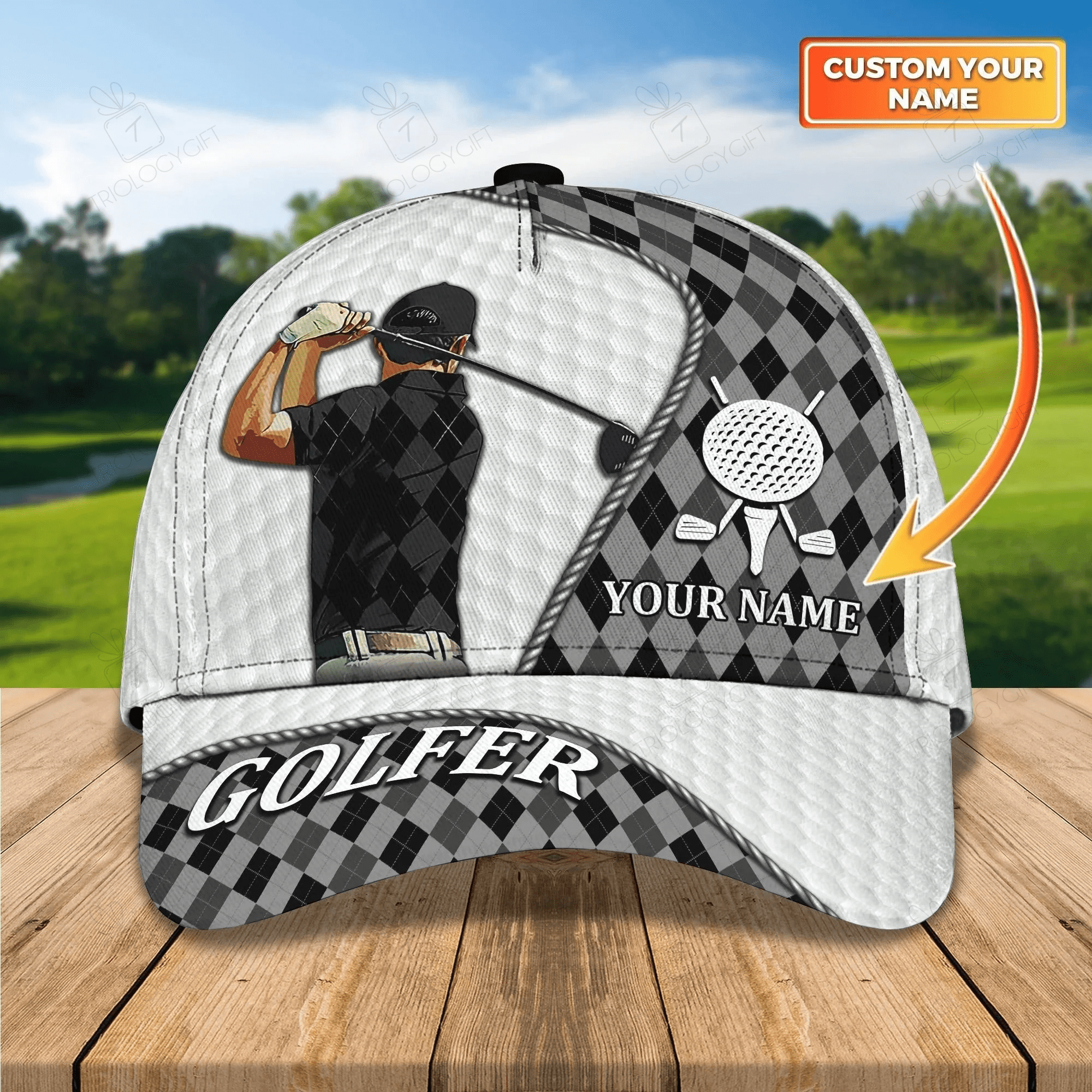 Customized 3D All Over Print Classic Cap For Golf Mens, Dad Golf Cap Hat, Christmas Gift For Golf Lover