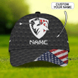 Custom With Name 3D Full Print Baseball Golf Cap, Golfing Classic Hat For Men, Birthday Gift To Golf Lovers