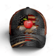 Teacher American Flag Crack Metal Baseball Cap All Over Print Classic Baseball Hat Unisex Sports One Size Adjustable Cap Fit Most