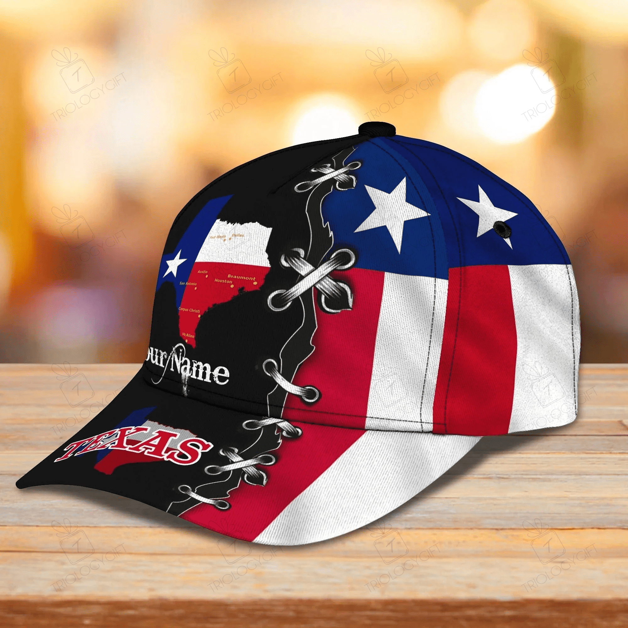 Personalized Name 3D Full Printing Texas Cap, Texas Baseball Classic Cap Hat