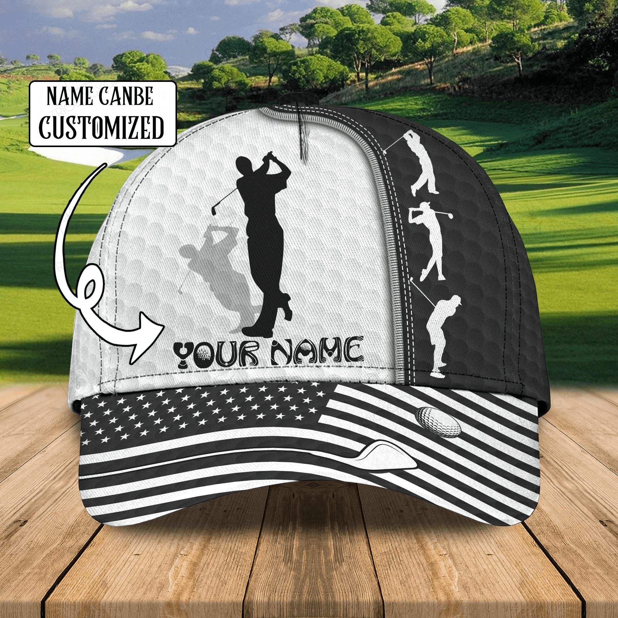 Personalized 3D Full Printed Baseball Cap For Golfer, Goft Men Caps, Golf Man Hat, Cool Golf Hats