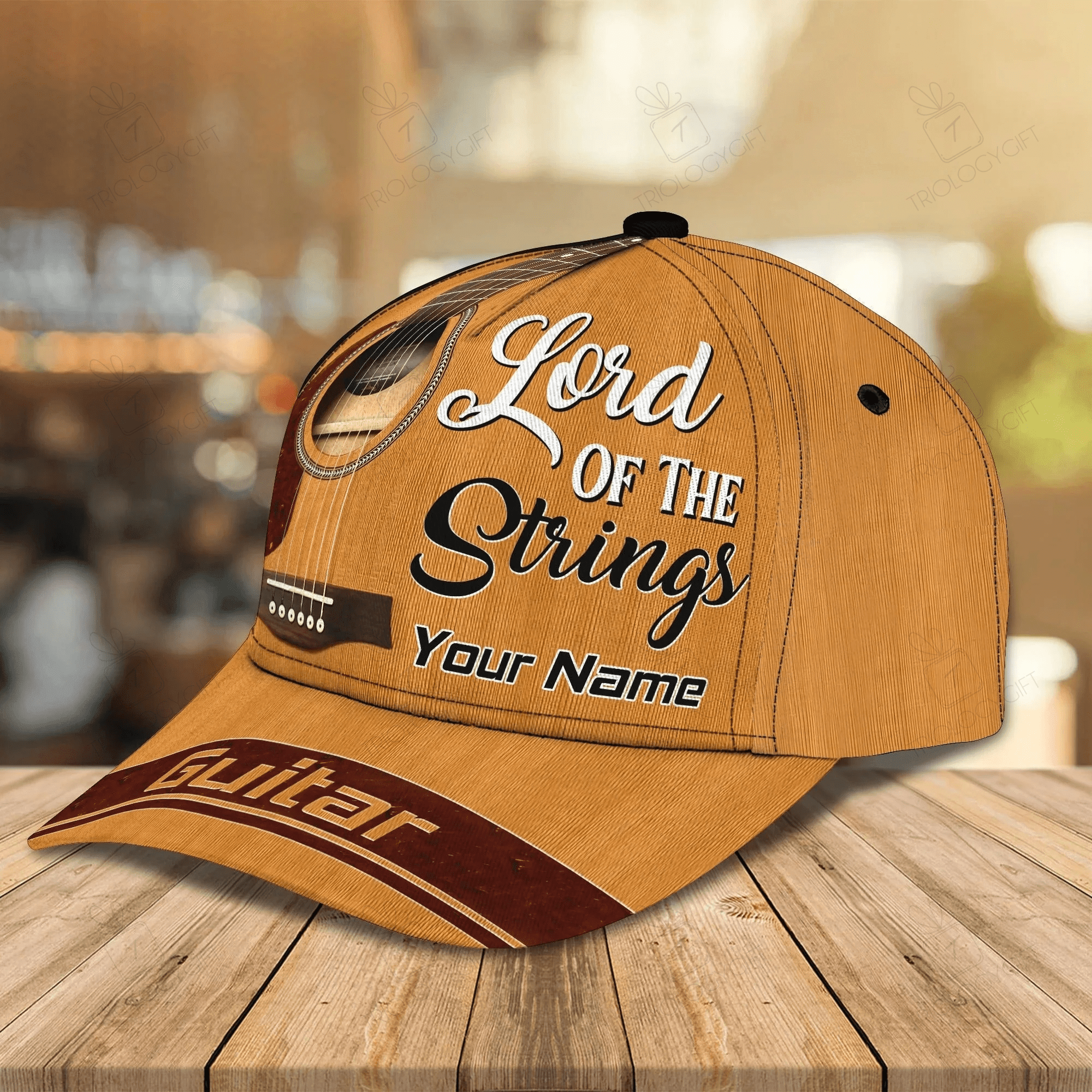Customized Guitar Classic Baseball 3D Cap For Guitarist, Lord Of The String All Over Print Guitar Cap Hat