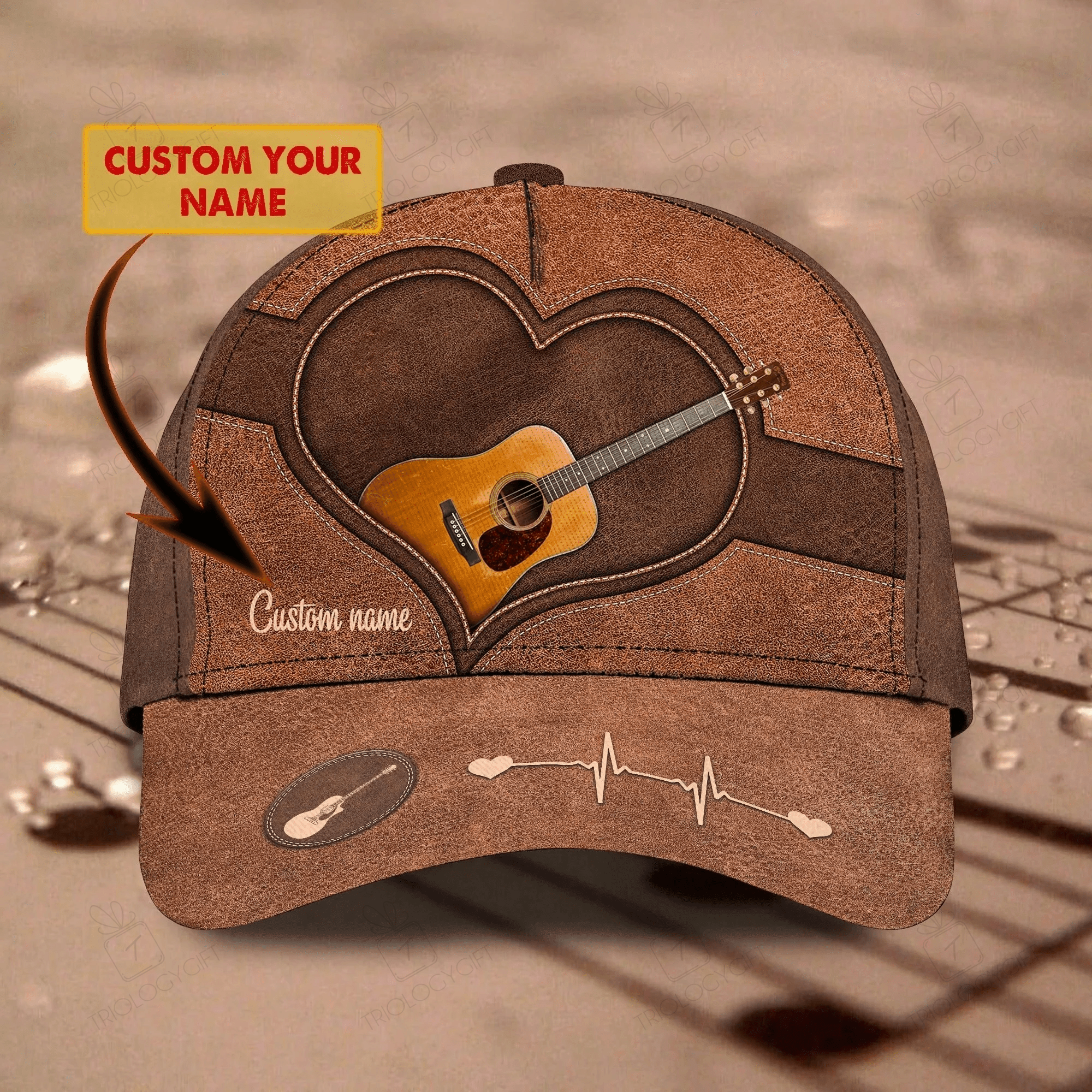 Customized Guitar Classic Baseball 3D Cap For Guitarist, Lord Of The String All Over Print Guitar Cap Hat