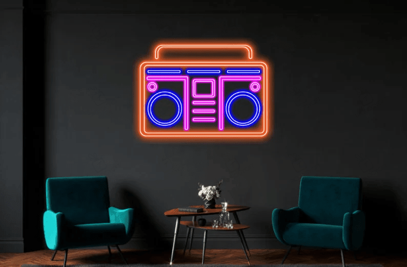 Tape Neon Sign, Recorder Led Sign, Cassette Led Sign, Boombox Custom Neon Sign, Shop Neon, Home Decor, Bar Neon Sign, Best Gifts