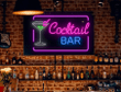 Business decoration custom neon bar signs, Cocktail Bar neon sign, Custom bar shop neon signs, Home bar decor. Bar decoration neon lights