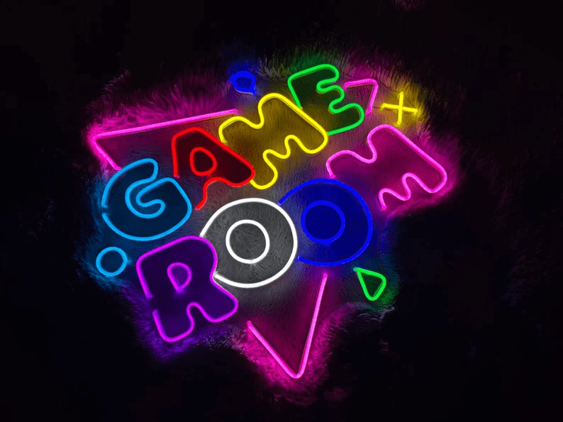 Gameroom Led Sign, Gameroom Led Sign, Wall Decor, Gameroom Neon Sign, Custom Neon Sign, Game room Led Sign, Neon Sign