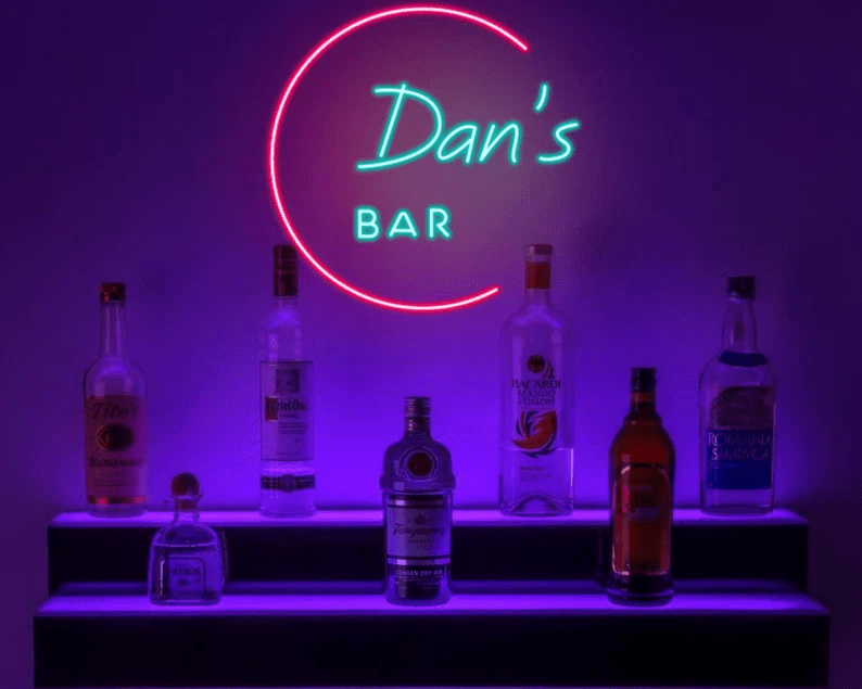 Your Bar Light, Custom Bar Name Neon Sign, Neon Bar Sign, Flex Led Light for Pub, Home Bar Sign, Party Neon Light, Personalized Gifts for Her