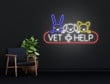 Animal Clinic Neon Sign Wall Art LED Light Personalized Vet Care Name Sign Home Decor Veterinarian Nursery Decoration Vet Pet Care Neon