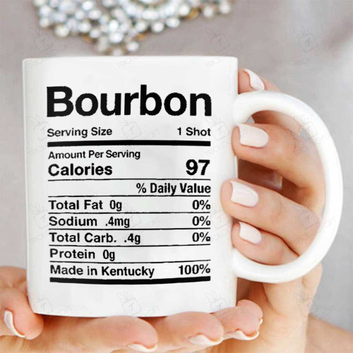 Bourbon Nutrition Mug White