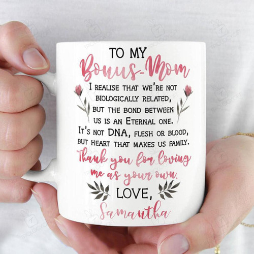 Personalized Gifts Thanks For Loving Me Custom Mug Bonus Mom Gift Mothers Day