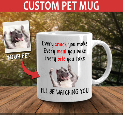 Pitpull mug Customized your pet personalized photo gift idea gift husband gift wife pet's lover