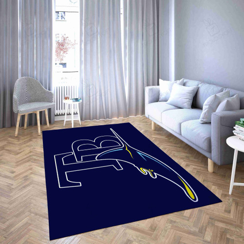Tampa Bay Rays Rectangle Area Rugs Carpet For Living Room, Bedroom, Kitchen Rugs, Non-Slip Carpet Rp126005
