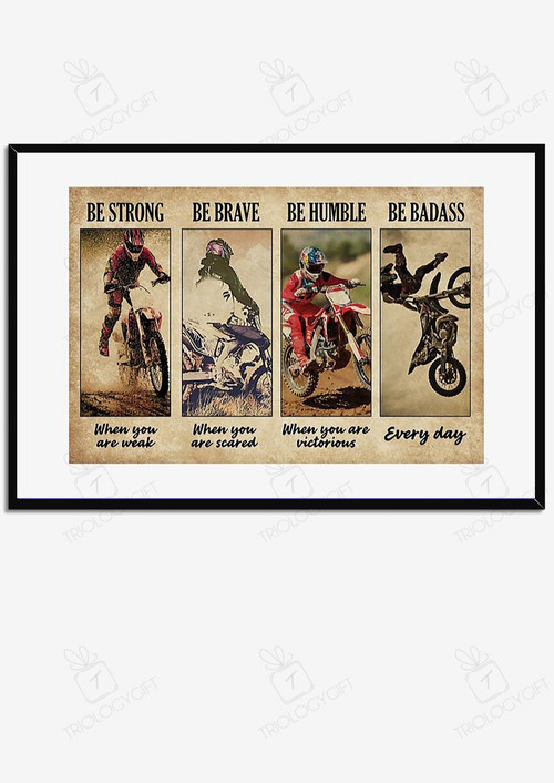 Motorcycle Be Strong When You Are Weak For Car Decor Auto Garage Decor