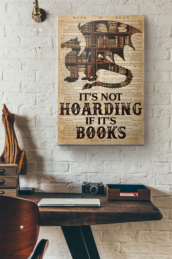 Vintage Dragon Its Not Hoarding If Its Books Canvas Painting Ideas, Canvas Hanging Prints, Gift Idea Framed Prints, Canvas Paintings Wrapped Canvas 8x10