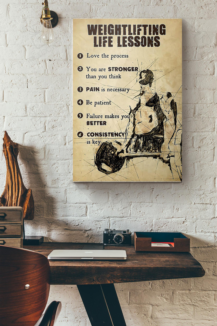 Weightlifting Life Lessons Canvas Painting Ideas, Canvas Hanging Prints, Gift Idea Framed Prints, Canvas Paintings Wrapped Canvas 8x10