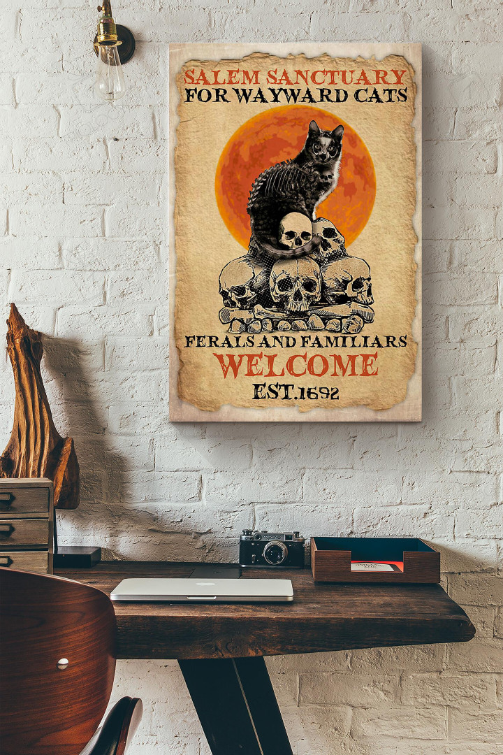 Wayward Cats Skull Welcome 1962 Canvas Painting Ideas, Canvas Hanging Prints, Gift Idea Framed Prints, Canvas Paintings Wrapped Canvas 8x10
